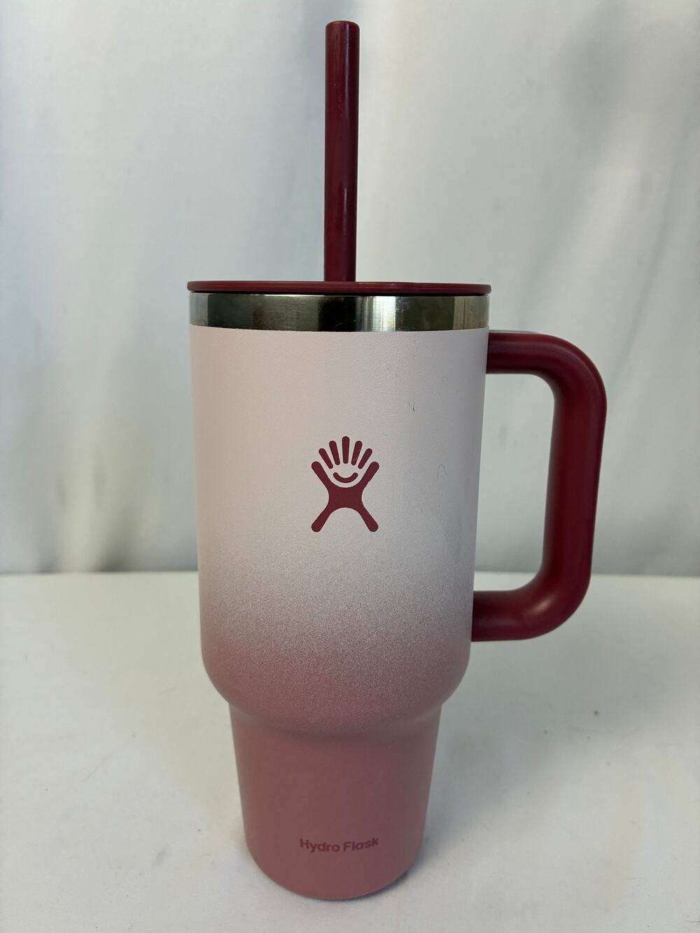 Hydro Flask All Around Travel Tumbler Bayberry Ombre Pink Burgandy